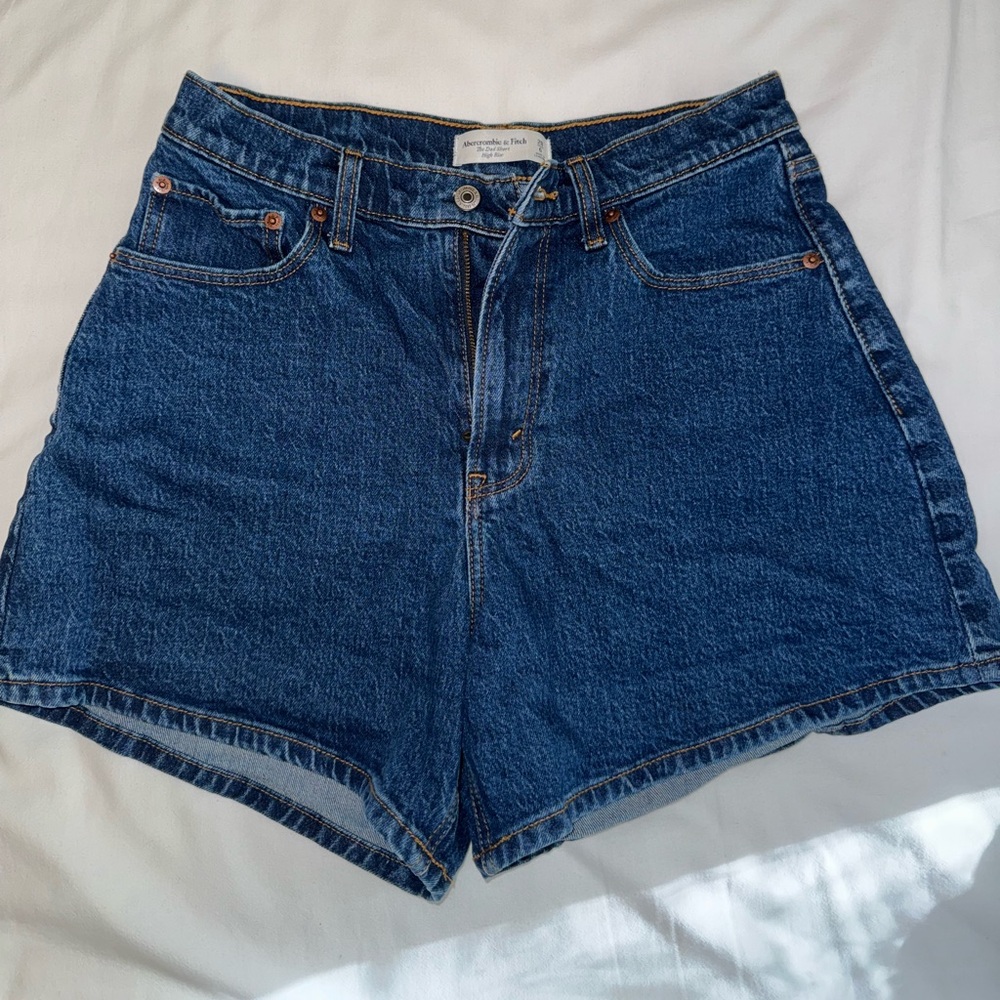 ABERCOMBIE curve love high rise dad short
